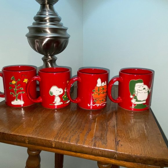 Vintage Waechtersbach Peanuts Christmas Mugs